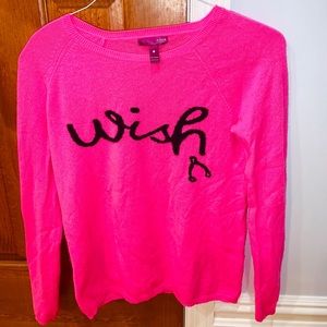 AQUA bright pink graphic sweater!